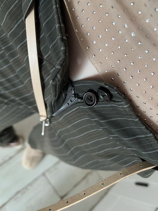 Штани в смужку, брюки прямі