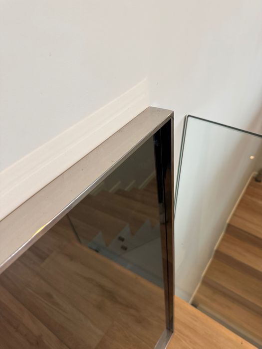 2 Espelhos em prata e inox polido