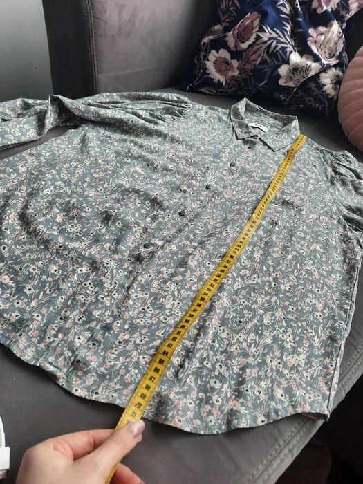 śliczna koszula C&A 42 kwiaty oversize szerokie rękawy jak nowa