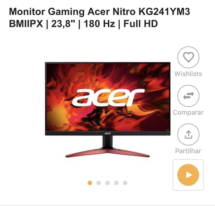 Monitor Gaming Acer
