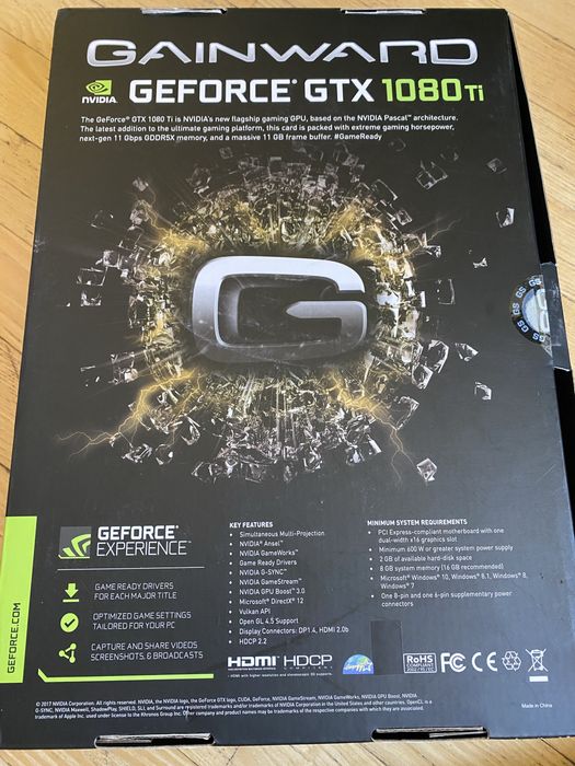 Gainward GeForce GTX 1080 Ti Phoenix Golden Sample 11GB GDDR5X