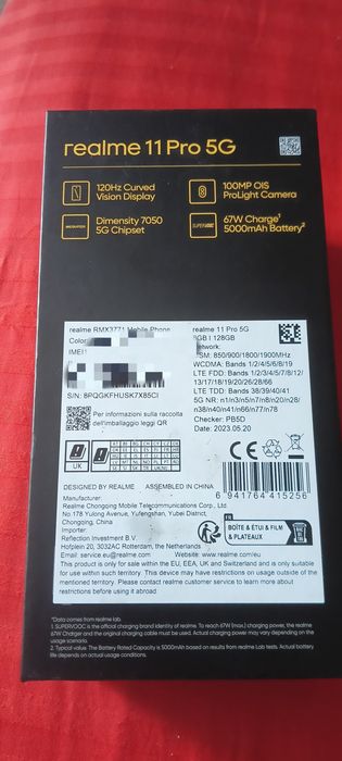 Realme 11 pro 5g 8/128 під відновлення