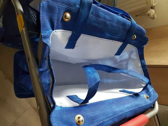 wózek plażowy turystyczny grube koła składany nowy