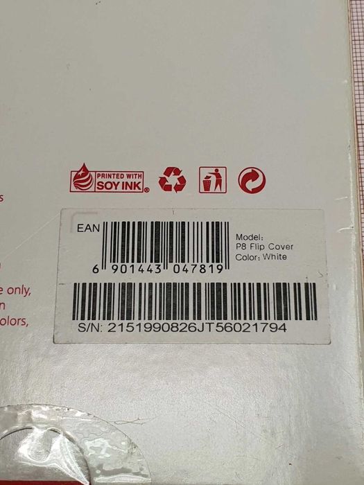 Capa flip Agenda original Huawei P8 Preto