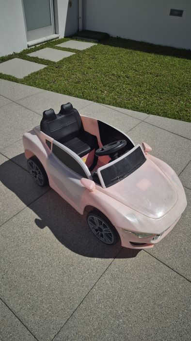 Carro Elétrico Infantil a Bateria (Rosa)