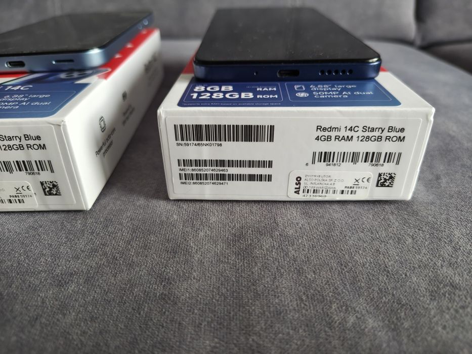 Telefon  Redmi 14 C New, ekran 120 Hz 550 Nitów