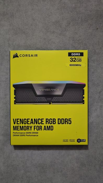 RAM Corsair Vengeance RGB DDR5 32GB (2x16gb)CL30, 6000mhz