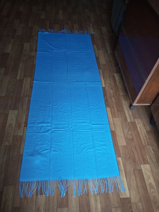 Новый  качественный  кашемировые двусторонний  ( розово- голубой) шарф