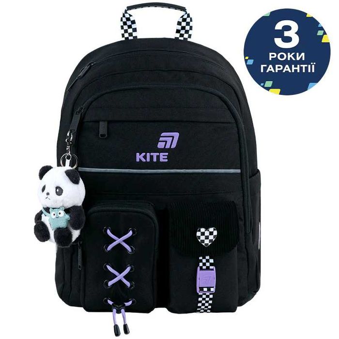 Рюкзак шкільний Kite Education Panda Love K26-584M-2