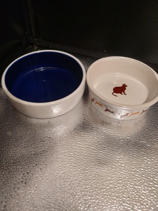 Ceramiczne miseczki dla kota