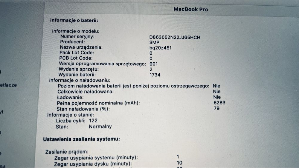 Macbook Pro 15 16GB 512GB + HUB [2019] ew. ZAMIANA
