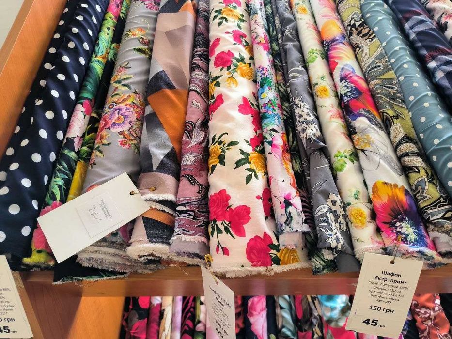 Тканина шифон  ескада принт «Escada» Розпродаж!