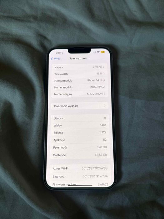 iPhone 14 Plus 128 GB fioletowy