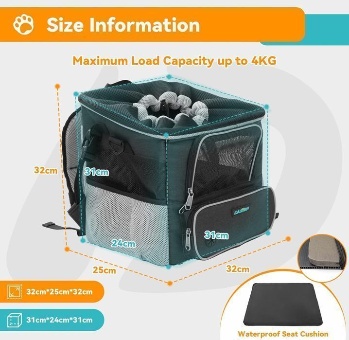 Daistern Od Bsway Koszyk Rowerowy Dla Psów Do 4Kg Powystawowy