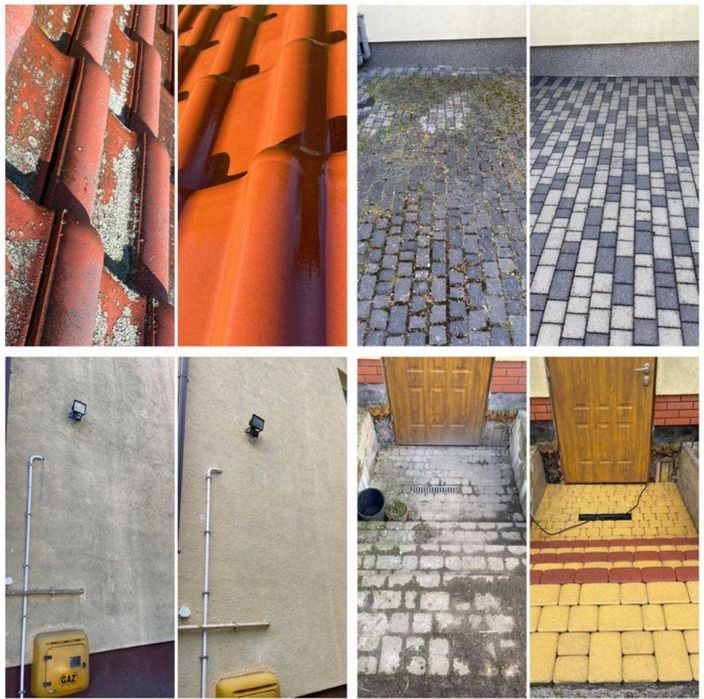 Mycie kostki brukowej, Elewacji, Dachu itp. ZAMOŚĆ
