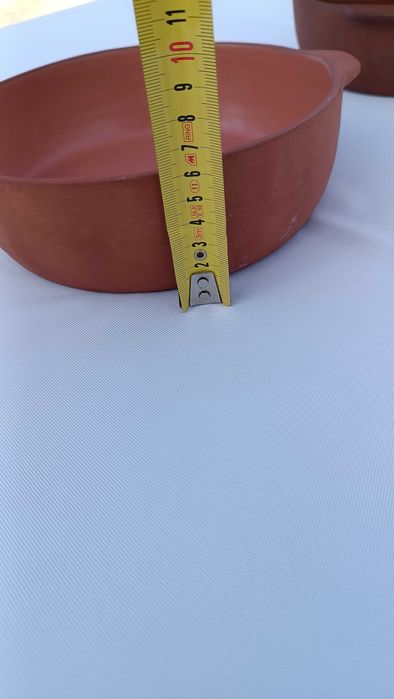 Travessa / Pote em barro com interior vidrado