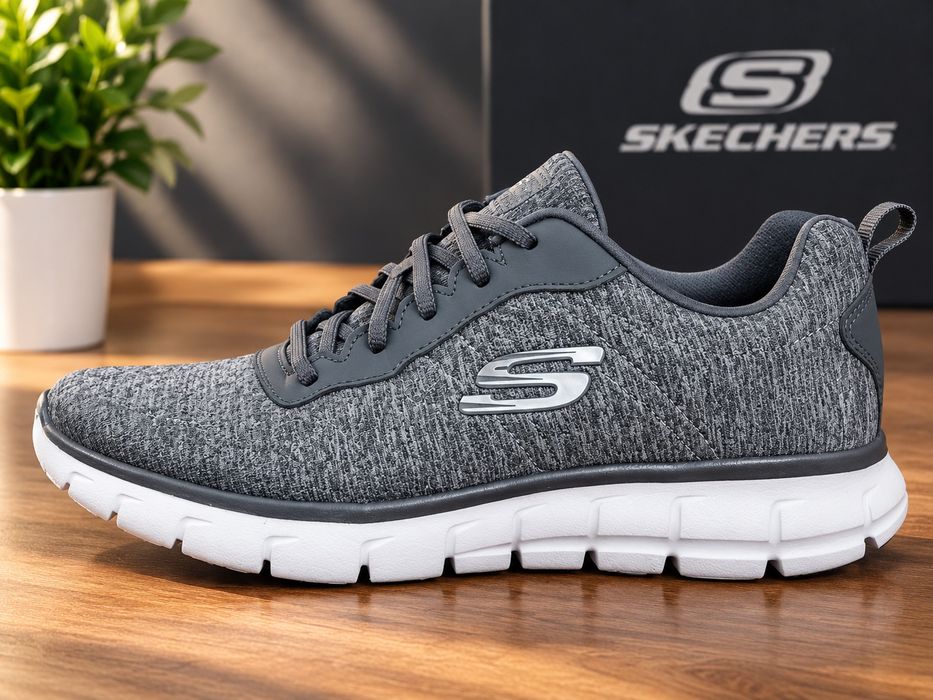 Жіночі сірі кросівки skechers vim-harmonik оригинал