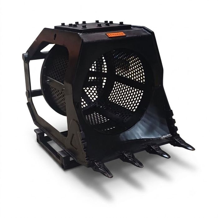 Nowa Łyżka Przesiewająca Bębnowa Sito 20 x 20 mm 5- 8 Ton BK-Hammer