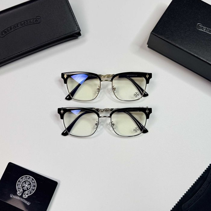 Окуляри Chrome Hearts тонка металева оправа золото срібло Хром Хартс унісекс преміум люкс іміджеві