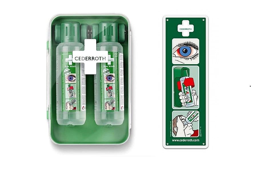 Płuczki do oczu w szafce Cederroth Eye Wash Cabinet