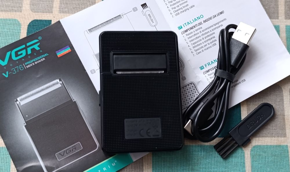 VGR Brzytwa fryzjerska elektryczna | Golarka | trymer | V-376