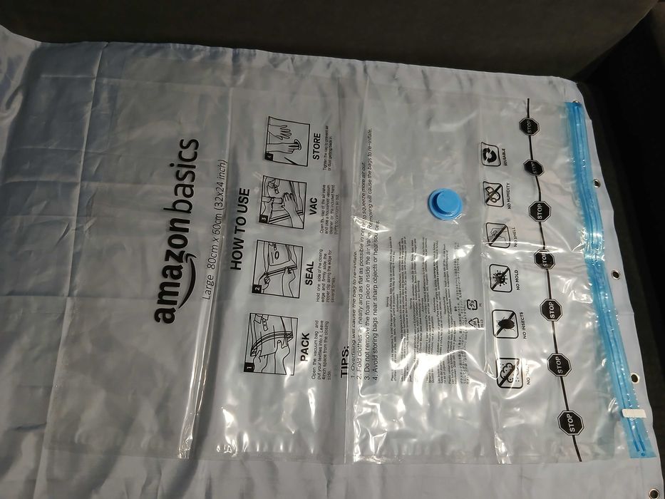 Worki próżniowe 6szt Amazon Basics + pompka