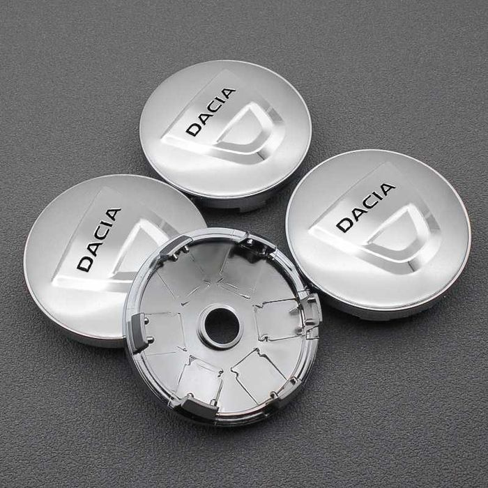 Centros/tampas de jante completos Dacia com 56 e 60 mm