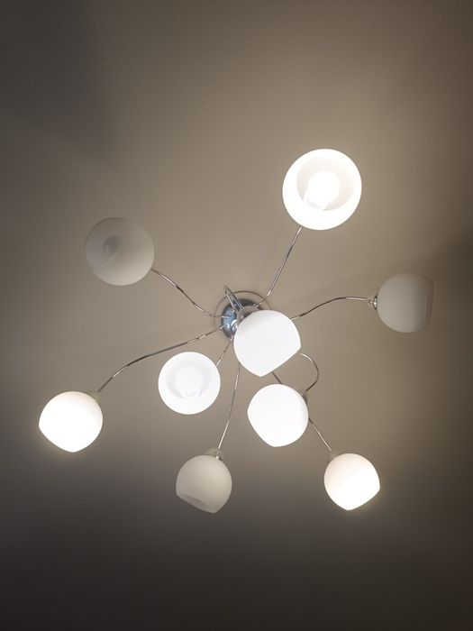 Lampa sufitowa pająk na 9 punktów zarowek E14