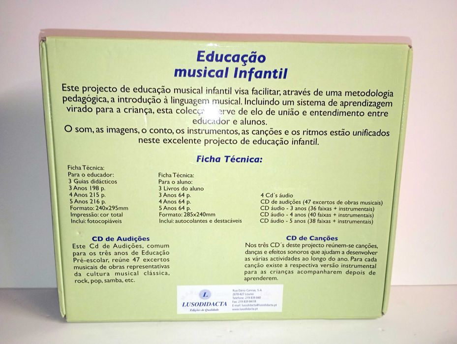 Projeto Educação Musical dos 3 aos 5 anos