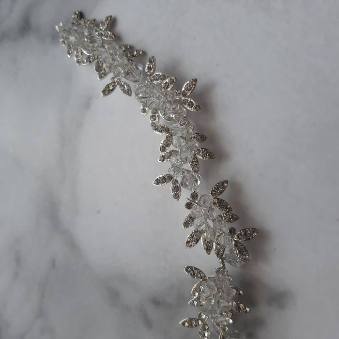 Pasek suknia ślubna biżuteria kryształy diament