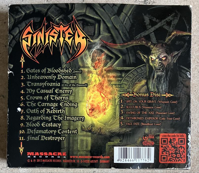 Deicide, Immolation, Pestilence, Sinister, Bolt Thrower, Napalm Death