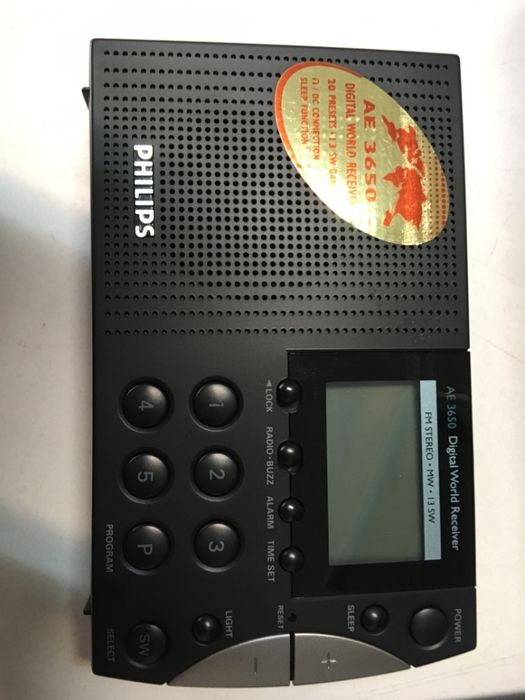 Philips Ae 3650 Digital World Receiver Radio Vintage Sw1 Sw2 Fm Mw
