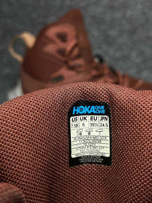 Жіночі черевики кросівки HOKA ANACAPA Mid Gore-Tex - Розмір 39.5(24.5см)