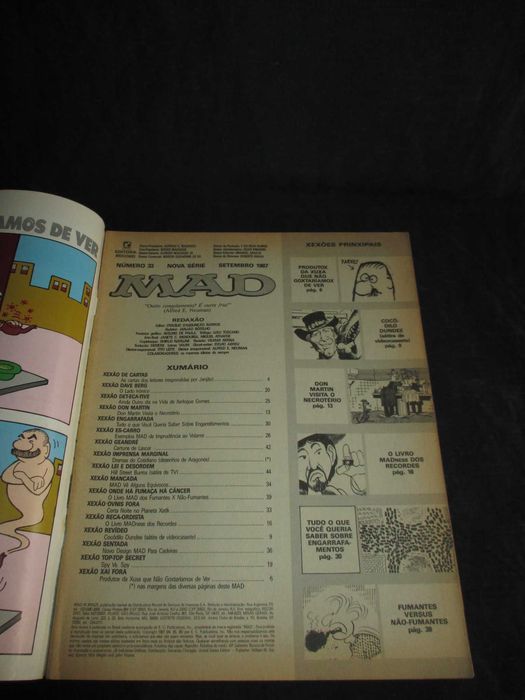 Revistas Mad Edição Brasileira 1987