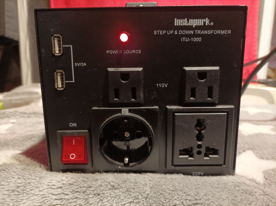 Rezerwacja! Transformator,przetwornica 110/120- na 220/230V - 1000Wat.