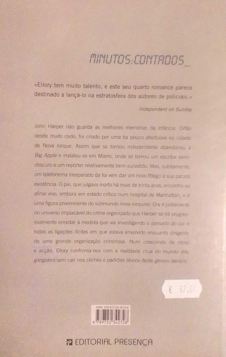 Livro NOVO "A Cidade das Mentiras" por R. J. Ellory.