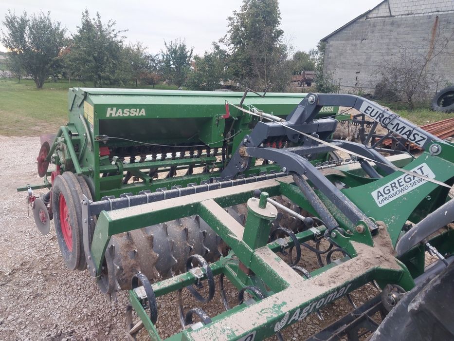 Agregat uprawowo siewny siewnik hassia