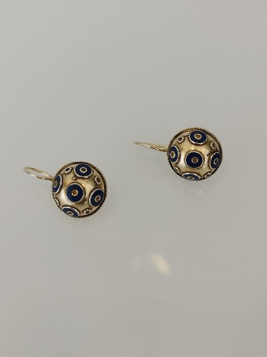 Brincos dourados em prata 925