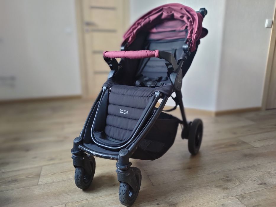 Коляска (2 в 1) BRITAX B-MOTION 4 PLUS Cosmos Black/Wine Red