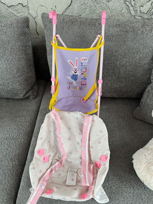 Wózek spacerowy oraz nosidełko dla lalki baby born