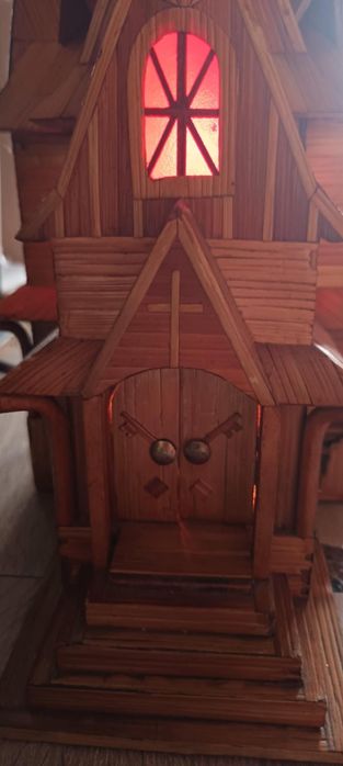 Kościół stary drewniany model