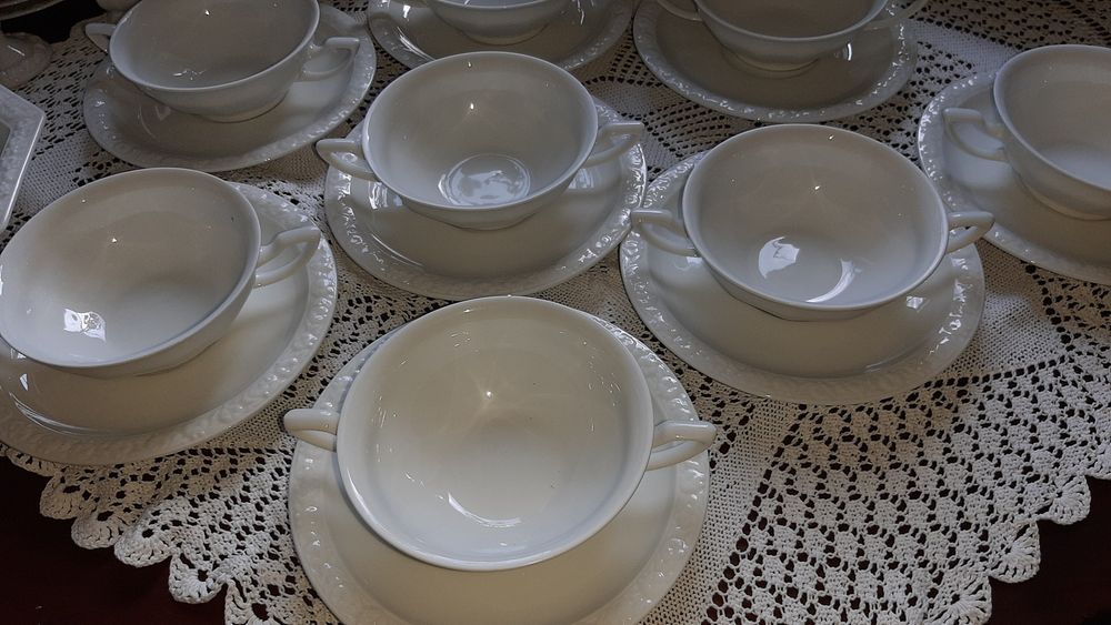 Rosenthal Biała Maria-bulionówki.