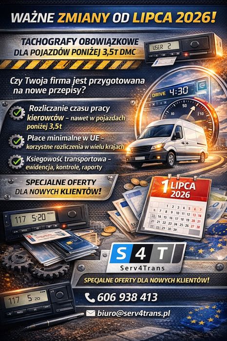 Biuro księgowe oraz rozliczanie czasu pracy dla transportu