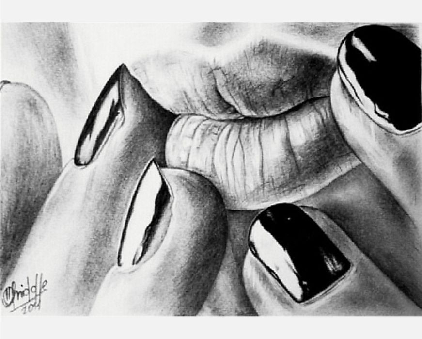 Портрет простым карандашем