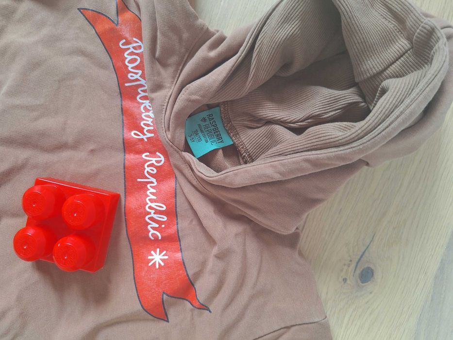 Dres dla dzieci- Raspberry Republic- like new- viralowy brąz i pomarańcz