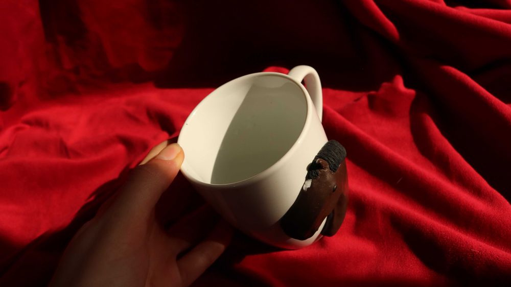 Gniady koń, kubek 3D