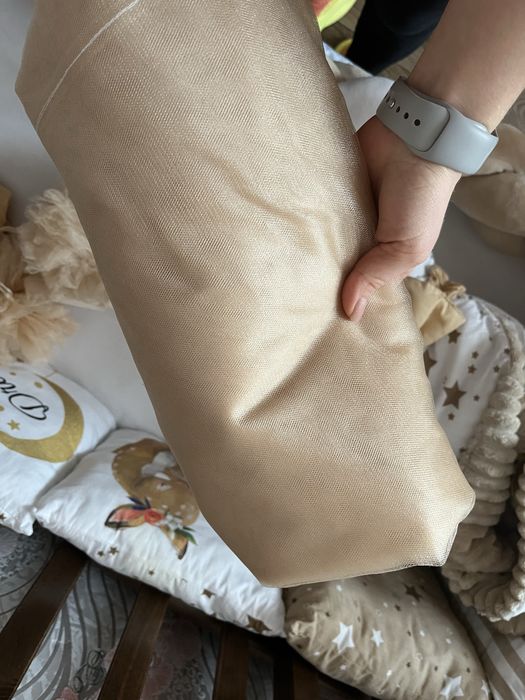 Комплект дитячої постільної білизни з бортиками та балдахіном