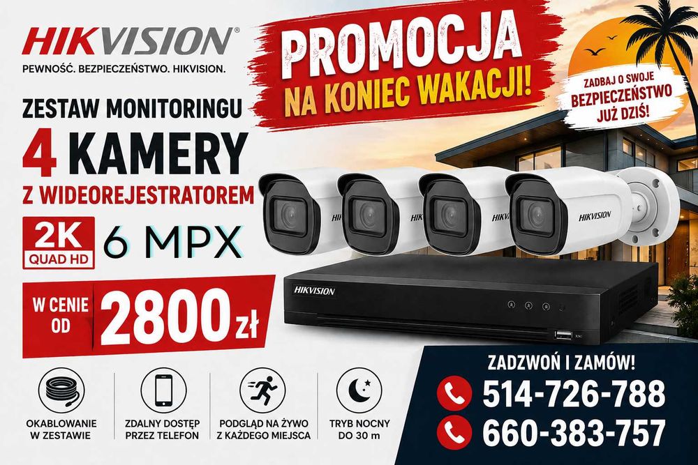 Montaż Monitoringu, Alarmów, Wideodomofonów i Klimatyzacji