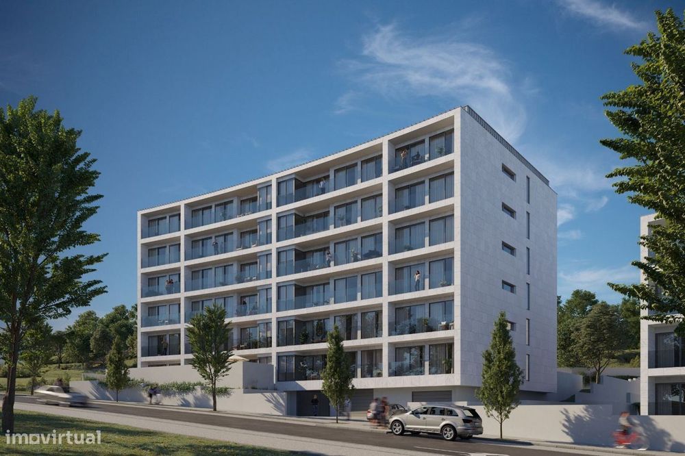T1 Novo c/ Lugar de Garagem e Terraço em Canidelo