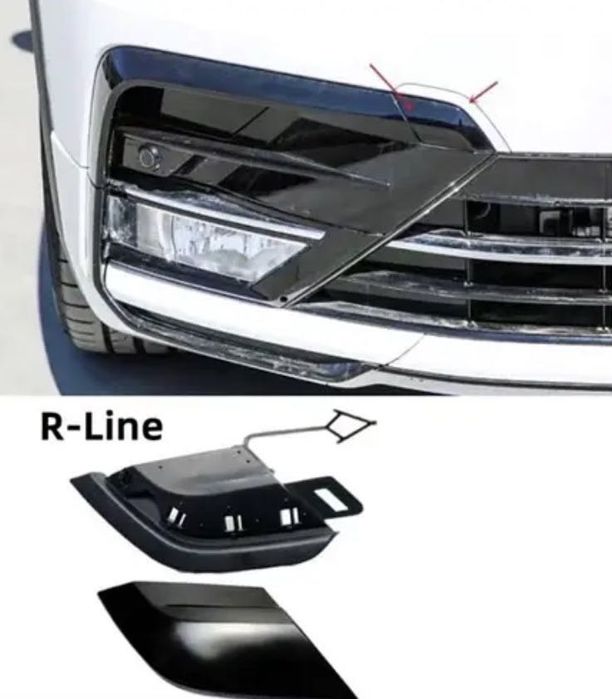 R line Tiguan Заглушка крюка бампера накладка Тігуан р лайн Тигуан